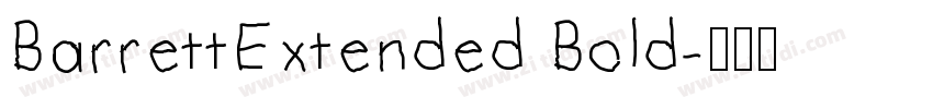 BarrettExtended Bold字体转换